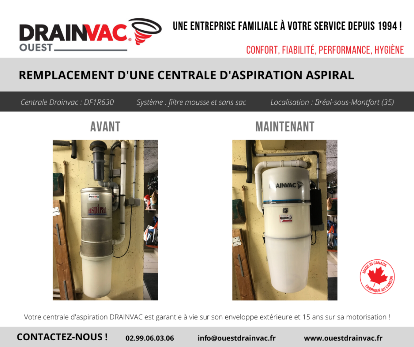 Aspirateur centralisé Aspiral