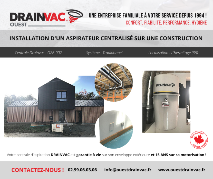 Aspiration centralisée maison neuve