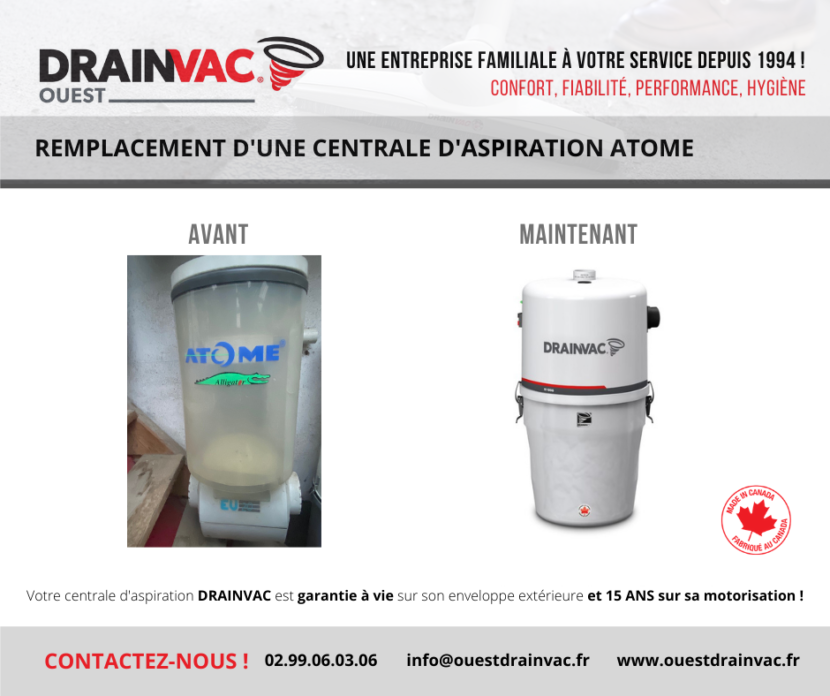 Aspiration centralisée Nantes ATOME