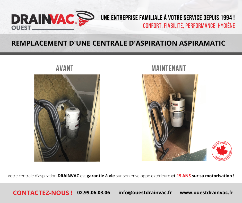 Aspirateur centraslié ASPIRAMATIC